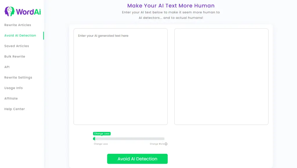 Tool 4: WordAI – Bulk-Friendly AI Rewrite Sentence Tool for SEO