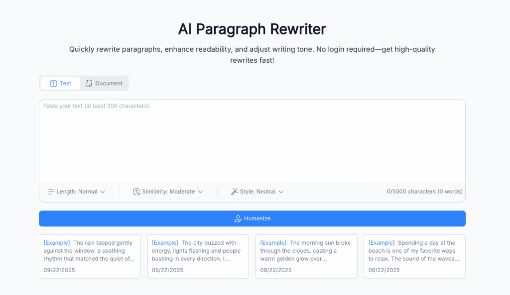 Tool 3: NoteGPT: Plagiarism-Free Guarantees When You How to Reword a Sentence Academically
