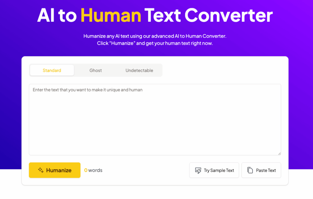 Tool 5: AItoHuman Free Converter – Reliable Best Free AI Humanizer Alternative