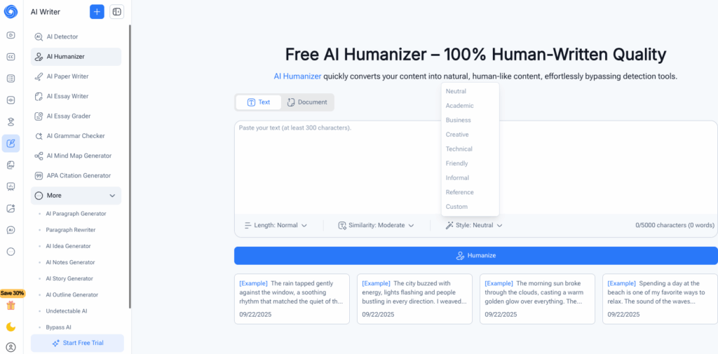 Tool 2: NoteGPT: Combine Note-Taking & Rewriting to Humanize AI Content Seamlessly