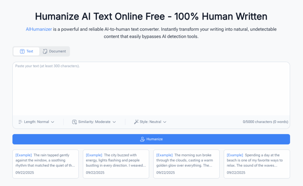 Tool 1: AIHumanizer – The Leading Best Free AI Humanizer