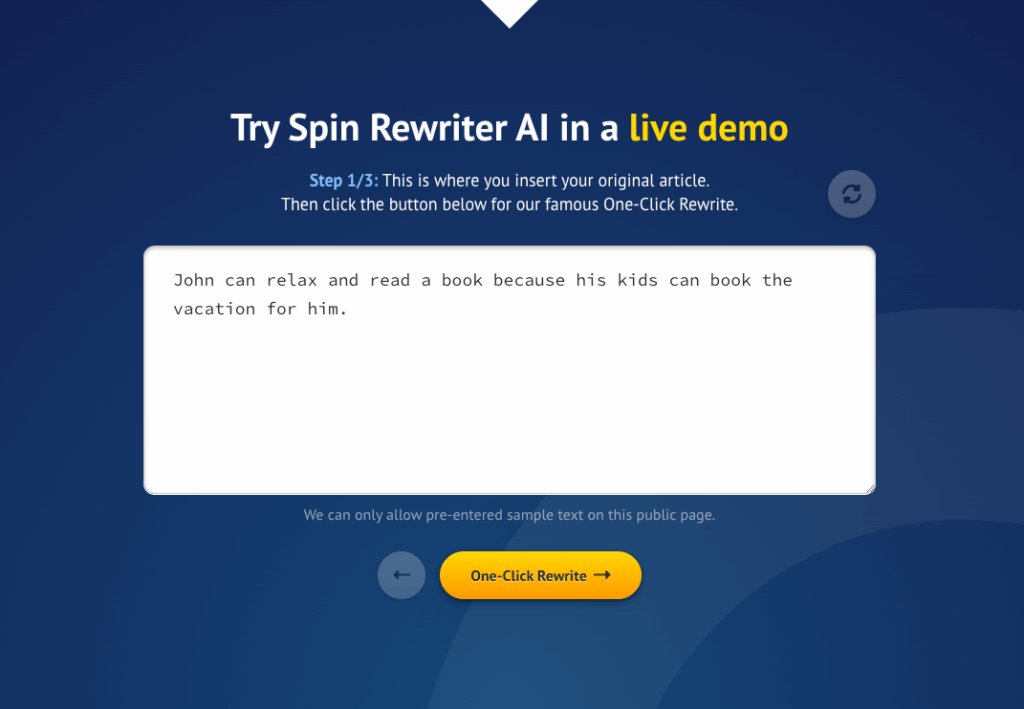 Tool 1: Spin Rewriter: Deep Semantic Rewriting for How to Reword a Sentence Naturally