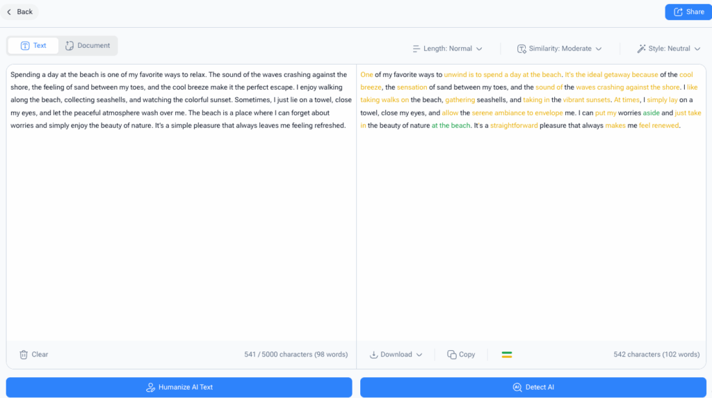 Tool 3: NoteGPT – AI Powered Precision to Rewrite a Paragraph Effectively