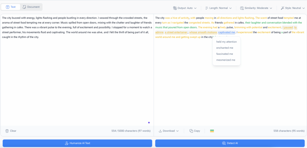 Tool 1: AIHumanizer – The Best AI Paraphrasing Tool for Human-Like Text & AI Detection Bypass
