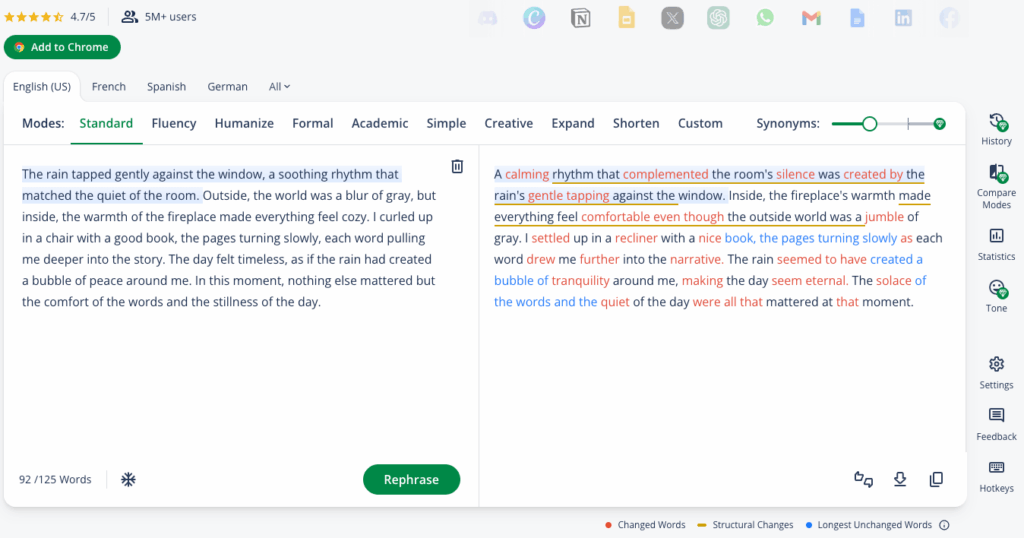 User Experience with Quillbot Paraphrasing Tool