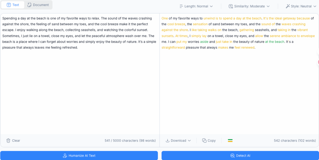 Tool 2: NoteGPT – AI Text Rewriter Free for Seamless Note & Draft Polishing