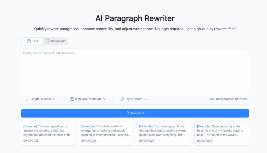 Tool 3: NoteGPT – AI Powered Precision to Rewrite a Paragraph Effectively