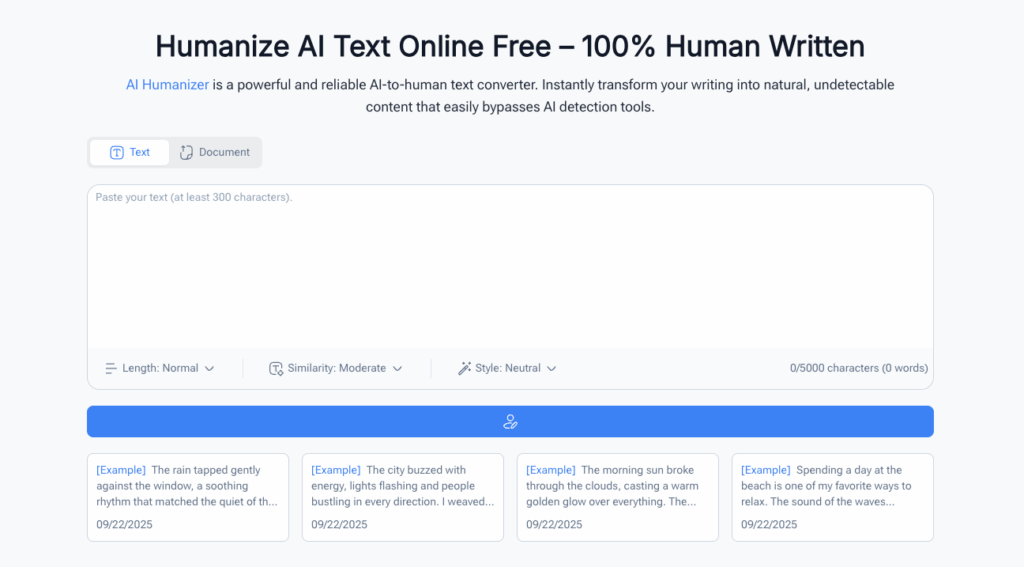 Tool 1: AI Humanizer – Seamless AI Text to Human Text with Natural Flow