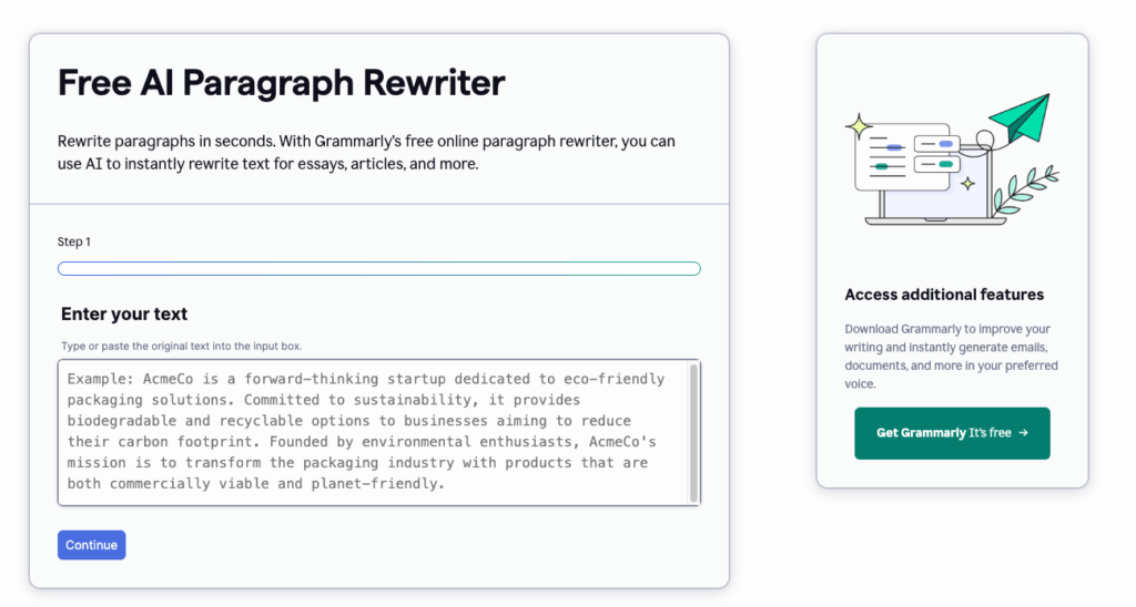 Tool 2: Grammarly – Enhance Clarity & Accuracy When You Rewrite a Paragraph